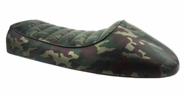 Jok motor dengan pola camouflage yang maskulin